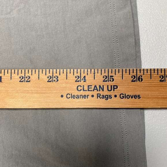 Ash Erie T Shirt Large Mens L/S Crew Pocket Taupe Gray Normcore - Picture 5 of 8